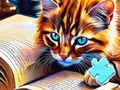Spill Jigsaw Puzzle: Cat Reading online