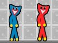 Spill Rød og blå Stick Huggy  online