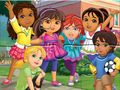 Spill Jigsaw Puzzle: Dora Into City online