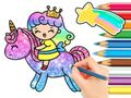 Spill Fargebok: Unicorn Princess  online