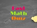 Spill Rask matematikk-quiz  online