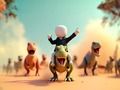 Spill Stickman: Dinosaurarena  online