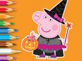 Spill Fargebok: Peppa Pig Halloween  online
