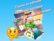 Spill Jigsaw Cube Puzzles Samle bilder med søte kattunger  online