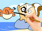 Spill Fargebok: Fiskeoverraskelse  online