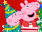 Spill Jigsaw Puzzle: Peppa Pig Juleforberedelse  online