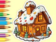 Spill Fargebok: Christmas Candy House  online