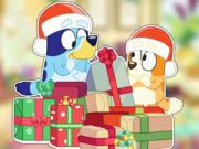 Spill Jigsaw Puzzle: Bluey Christmas Unboxing online