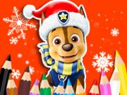 Spill Coloring Book: Paw Patrol Christmas online Spill Coloring Book: Paw Patrol Christmas online
