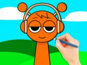 Spill Fargebok: Sprunki Oren  online