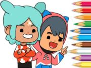 Spill Coloring Book: Toca Boca Friends online