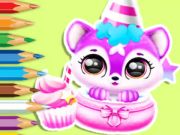 Spill Coloring Book: Baby Fluffs bursdag  online