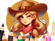 Spill Coloring Book: Cowgirl online
