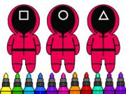 Spill Coloring Book: Squid Game Mask online