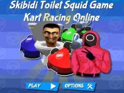 Spill Skibidi toalett blekksprut kart racing online  online