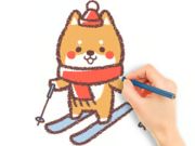 Spill Coloring Book: Ski valp  online