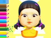Spill Coloring Book: Squid Game Doll online