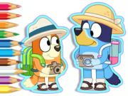 Spill Coloring Book: Bluey Camping  online