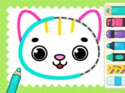 Spill Coloring Book: Katten min  online