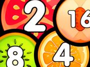 Spill Slå sammen skytter 2048 Connect Fruits  online