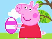 Spill Jigsaw Puzzle: Peppa Pig Easter Eggs  online