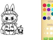 Spill Halloween Labubu Coloring & Drawing Game online