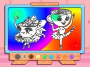 Spill Coloring Book: Ballerina Cappuccin online