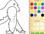 Spill Gorilla Coloring Book for Kids online