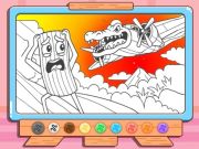 Spill Coloring Book: Bombardino Crocodilo online