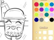 Spill Boba te coloring book for barn online