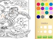 Spill Sea Animal Coloring Book online