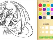 Spill Drage chimera coloring book online
