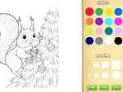 Spill Jule dyrs fargeleggingsbok for barn online