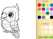 Spill Kawaii Animal Coloring Book online