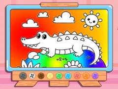Spill Coloring Book: Crocodile online