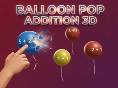 Spill Balloon Pop Addition 3D online