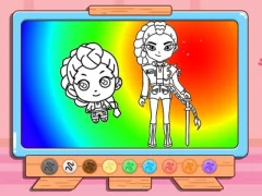 Spill Coloring Book: Kpop Rumi online
