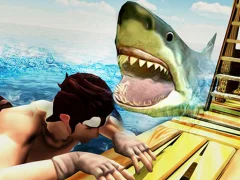 Spill Raft Angry Shark Hunting online