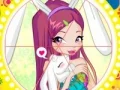 Spill Winx bunny style: Round Puzzle online