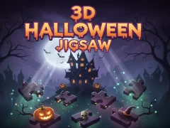 Spill 3D Halloween Jigsaw online