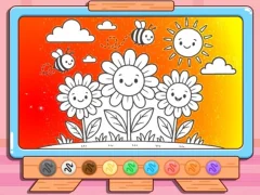 Spill Coloring Book: Happy Flower online