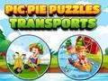 Spill Pic Pie Puzzles Transports online