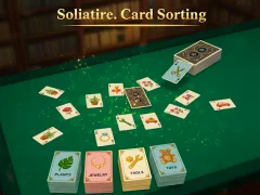 Spill Solitaire. Card Sorting online