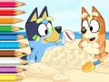 Spill Coloring Book: Bluey On The Beach online