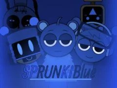 Spill Sprunki Blue Mod online