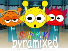 Spill Sprunki Pyramixed: Squid Game online