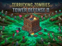 Spill Terrifying Zombies Tower Defense II online
