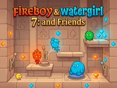 Spill Fireboy & Watergirl 7: and Friends online