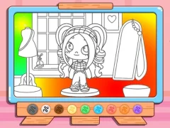Spill Coloring Book: Avatar Girl Dress Up Shopping online