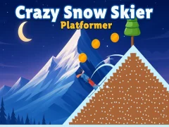 Spill Crazy Snow Skier: Platformer online